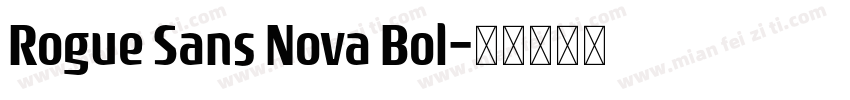 Rogue Sans Nova Bol字体转换